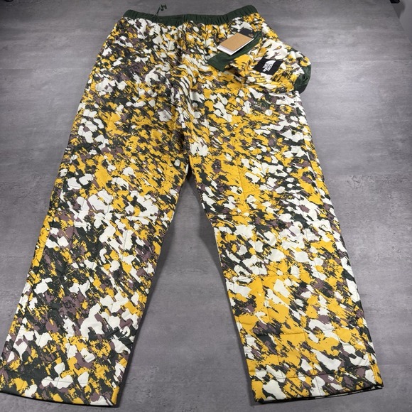 North Face Pants Mens M Green Yellow Camo Ski Circaloft Insulated Winter Snow